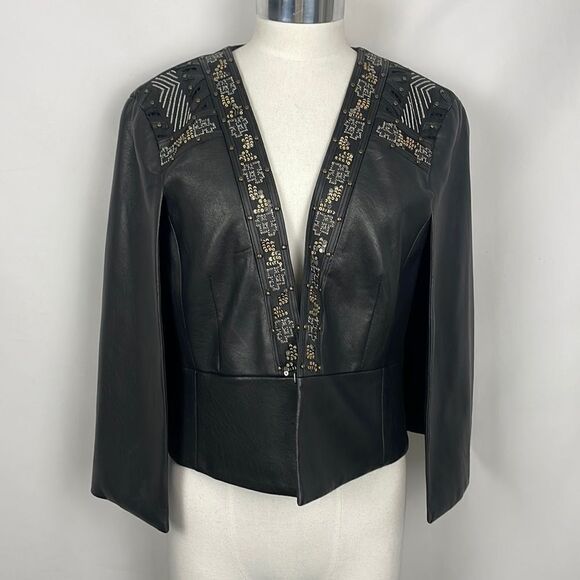 Bcbg Black Beaded Jacket